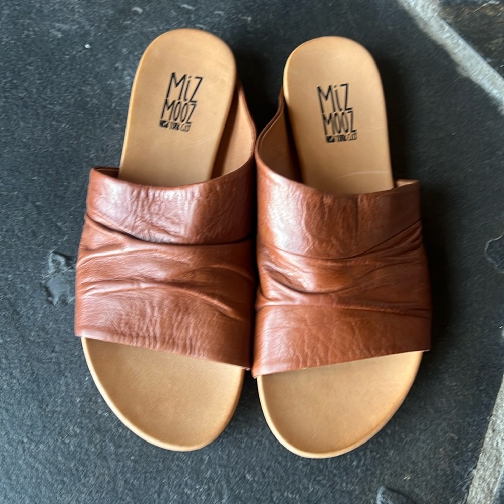 Miz Mooz Leather Slide Sandals